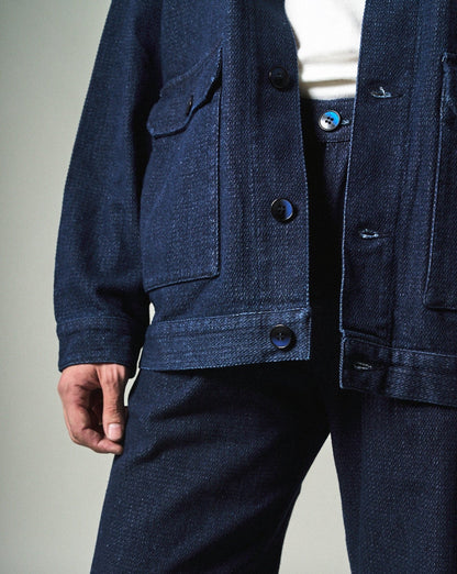 12oz Herringbone Denim Chore Coat - Full House Denim & Workshop