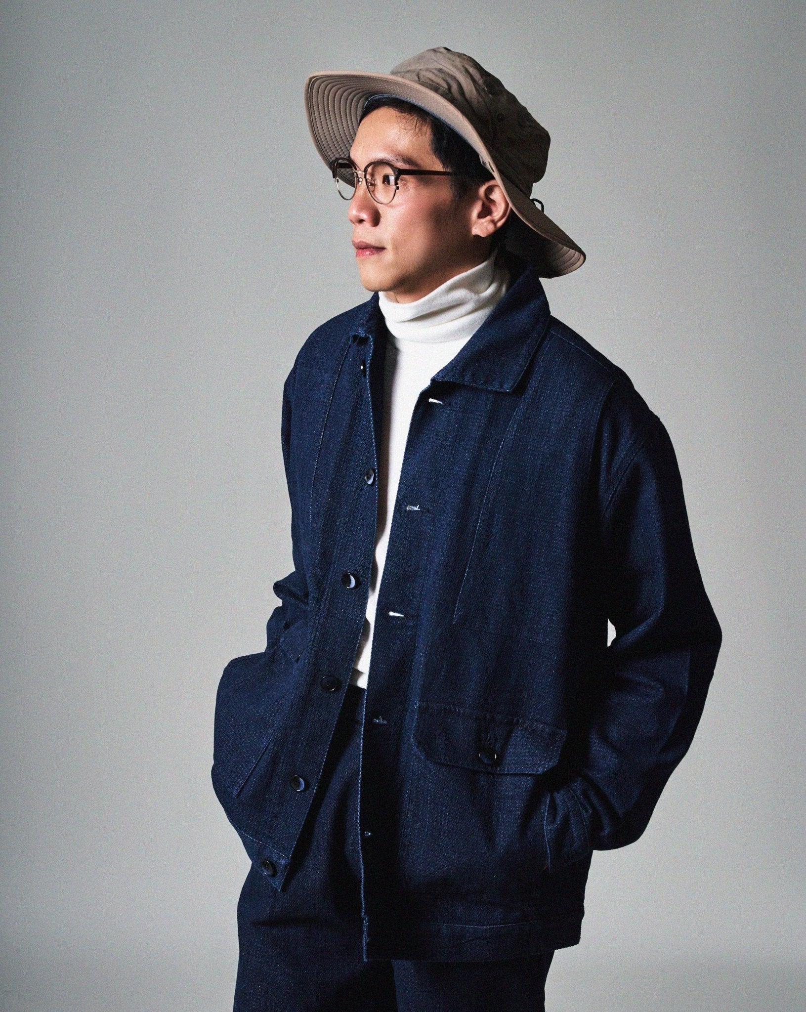 12oz Herringbone Denim Chore Coat - Full House Denim & Workshop