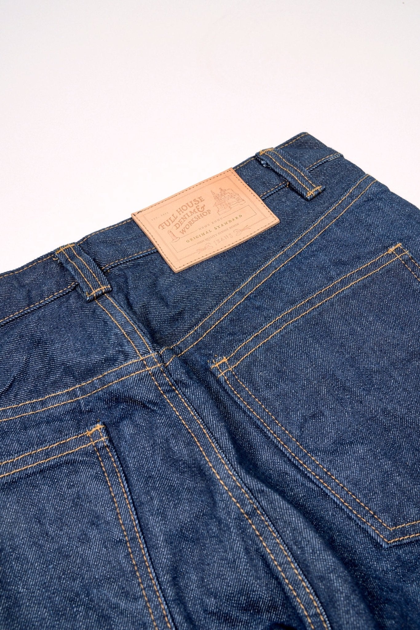 13oz. Selvage 1940s High Waist Unwashed Jeans - Full House Denim & Workshop