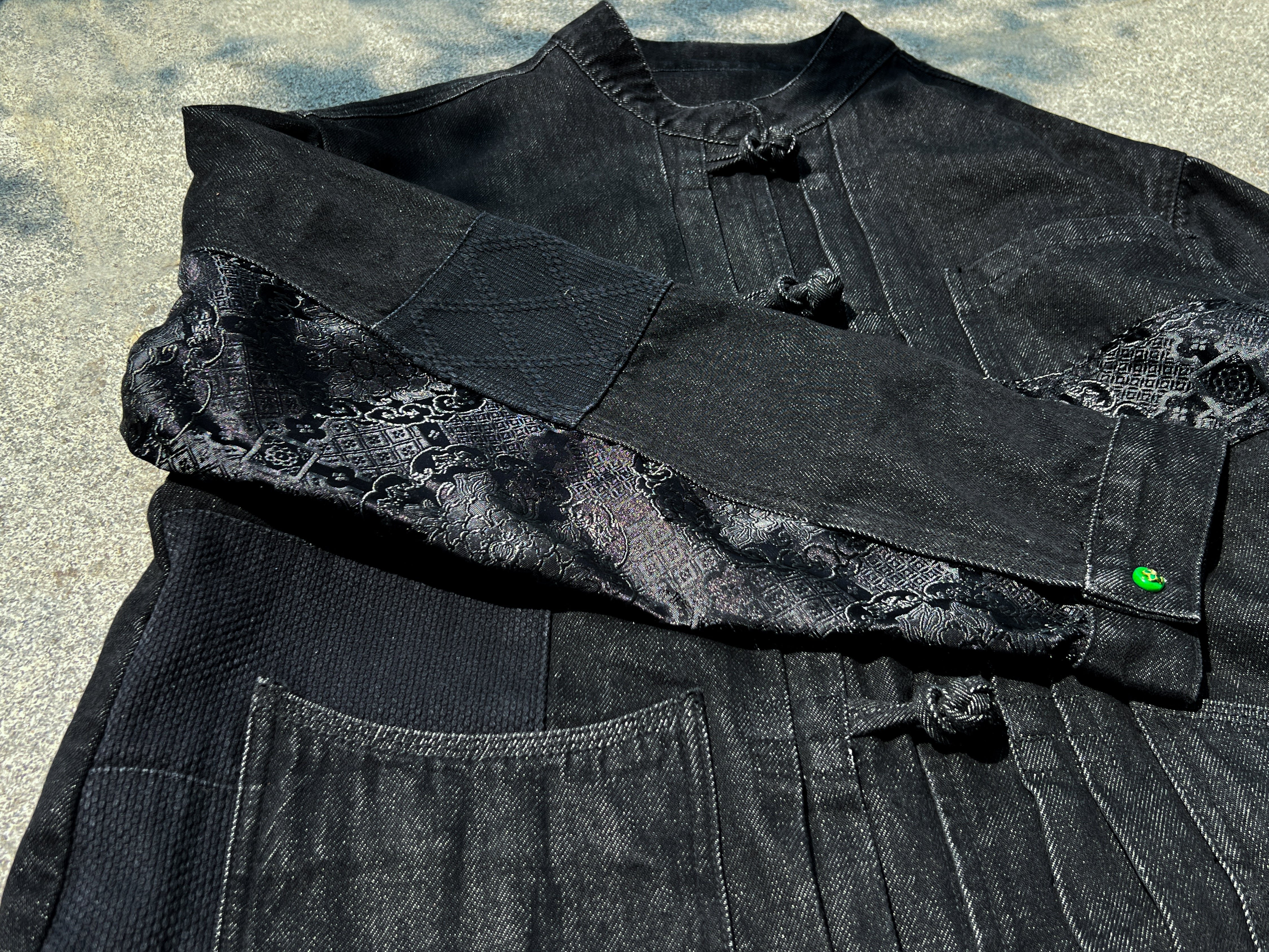 Limited Edition】限定款Dragon Embroidery Black Denim KF Jacket【撥