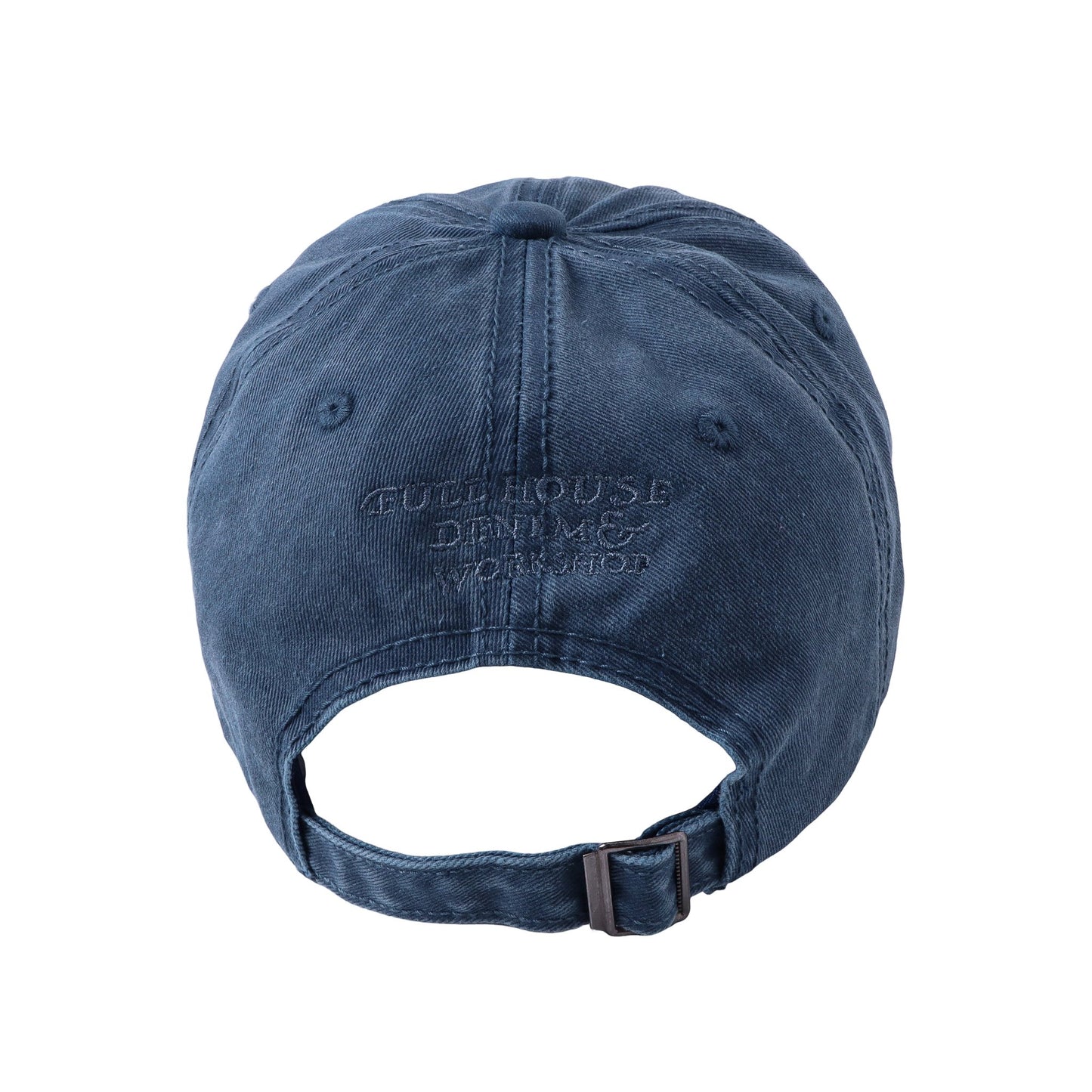 【Blue】Full - Embroidery Stone Washed Cap - Full House Denim & Workshop