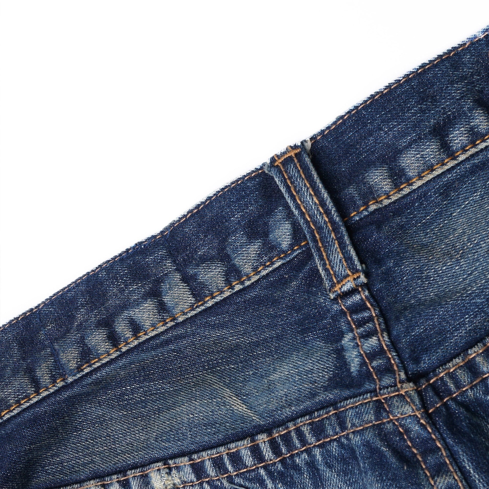 【訂製】C02 14oz. Dirty Damaged Slim Cut Jeans - Full House Denim & Workshop