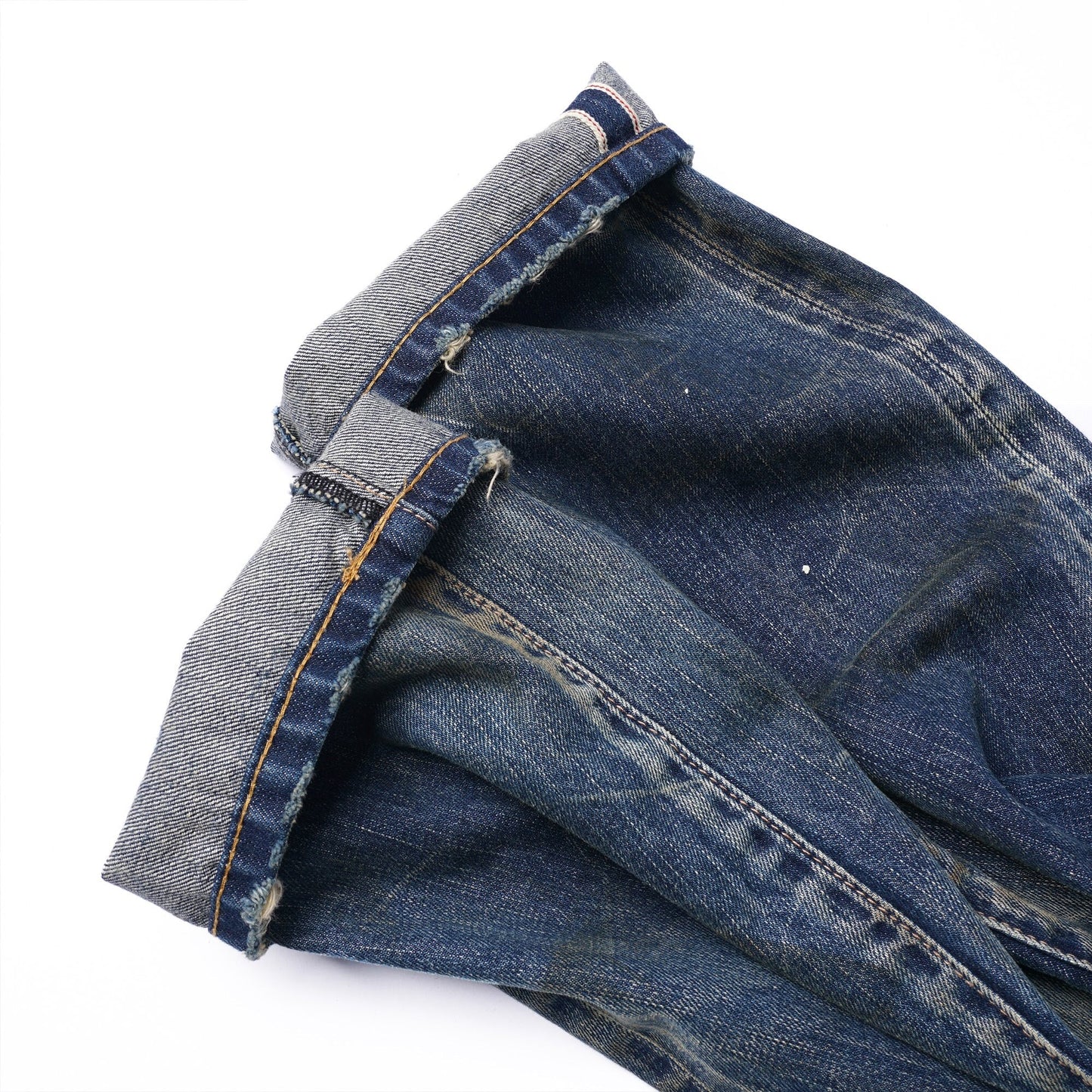 【訂製】C02 14oz. Dirty Damaged Slim Cut Jeans - Full House Denim & Workshop