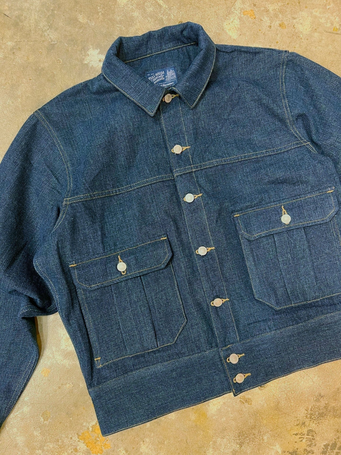 【快閃商品】Double Lower Pocket Loose Denim JKT - Full House Denim & Workshop