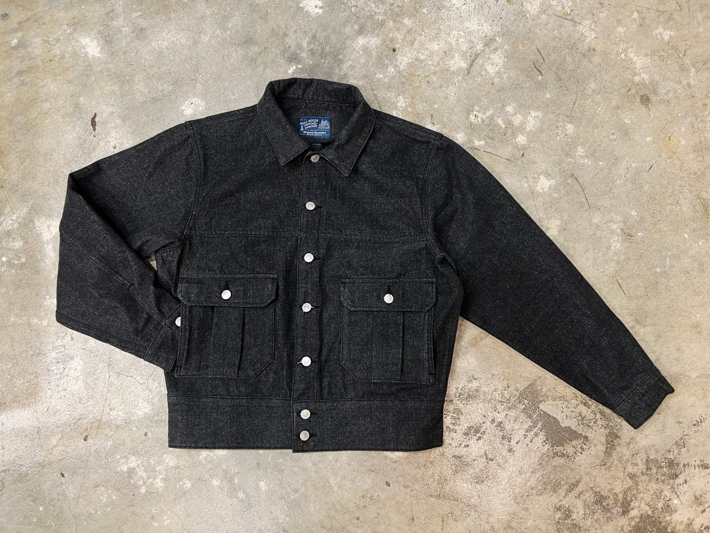 【快閃商品】Double Lower Pocket Loose Denim JKT - Full House Denim & Workshop