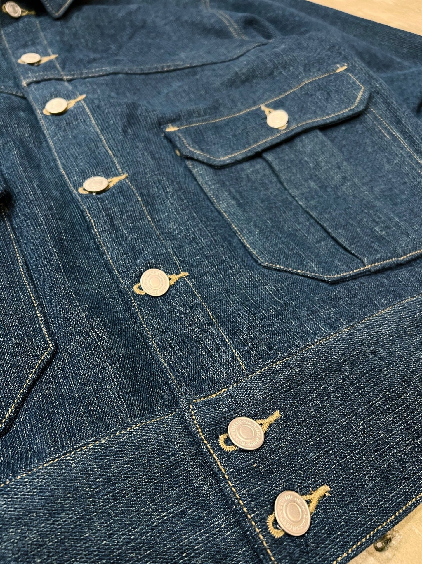 【快閃商品】Double Lower Pocket Loose Denim JKT - Full House Denim & Workshop