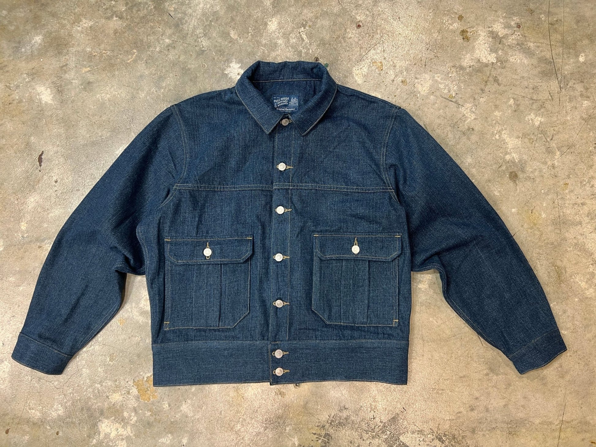 【快閃商品】Double Lower Pocket Loose Denim JKT - Full House Denim & Workshop