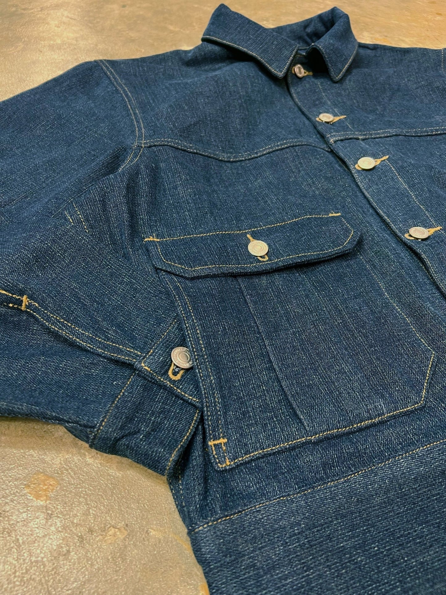 【快閃商品】Double Lower Pocket Loose Denim JKT - Full House Denim & Workshop