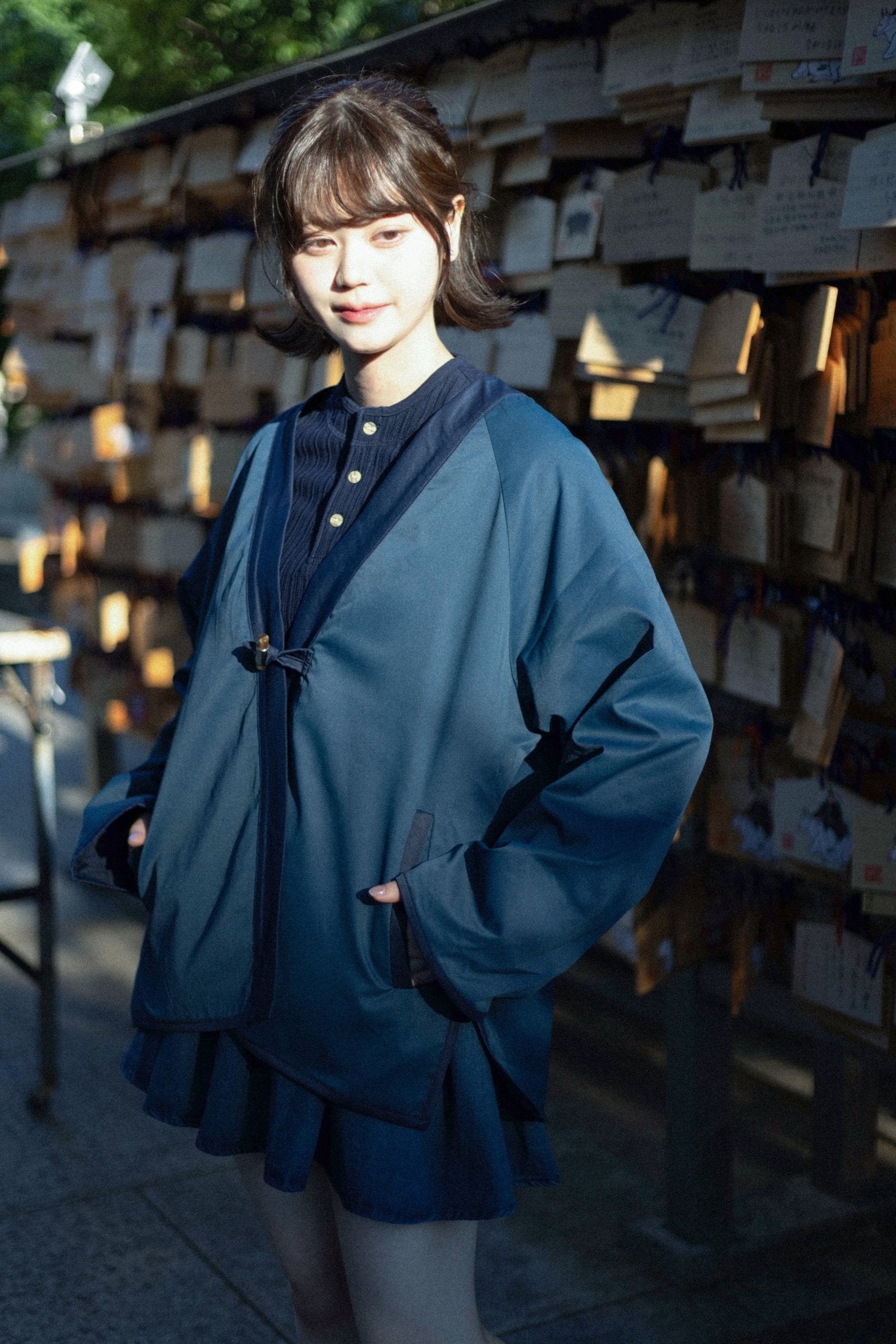 雙面すもう兎 Embroidery Reversible Kimono - Full House Denim & Workshop