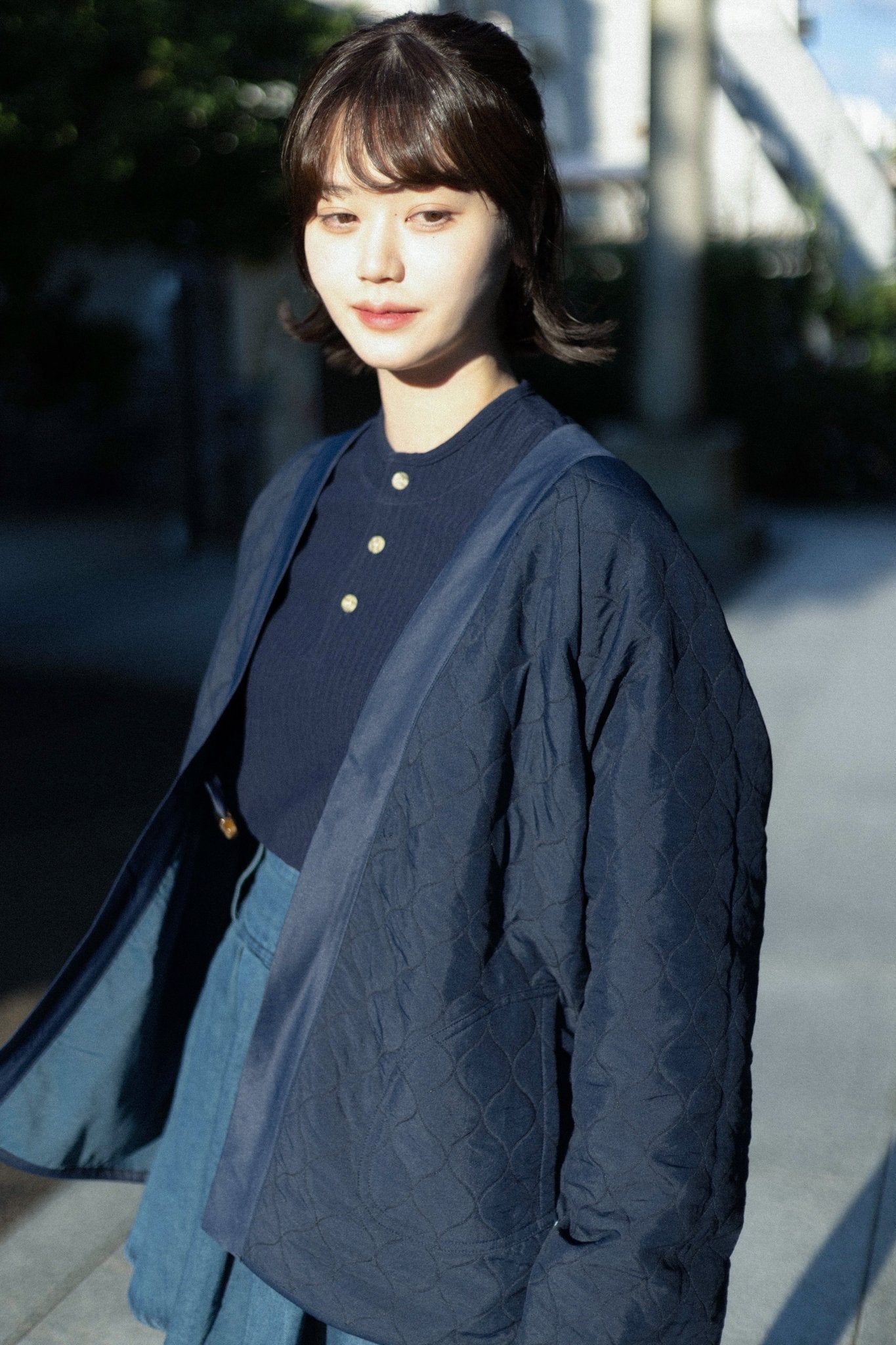 雙面すもう兎 Embroidery Reversible Kimono - Full House Denim & Workshop