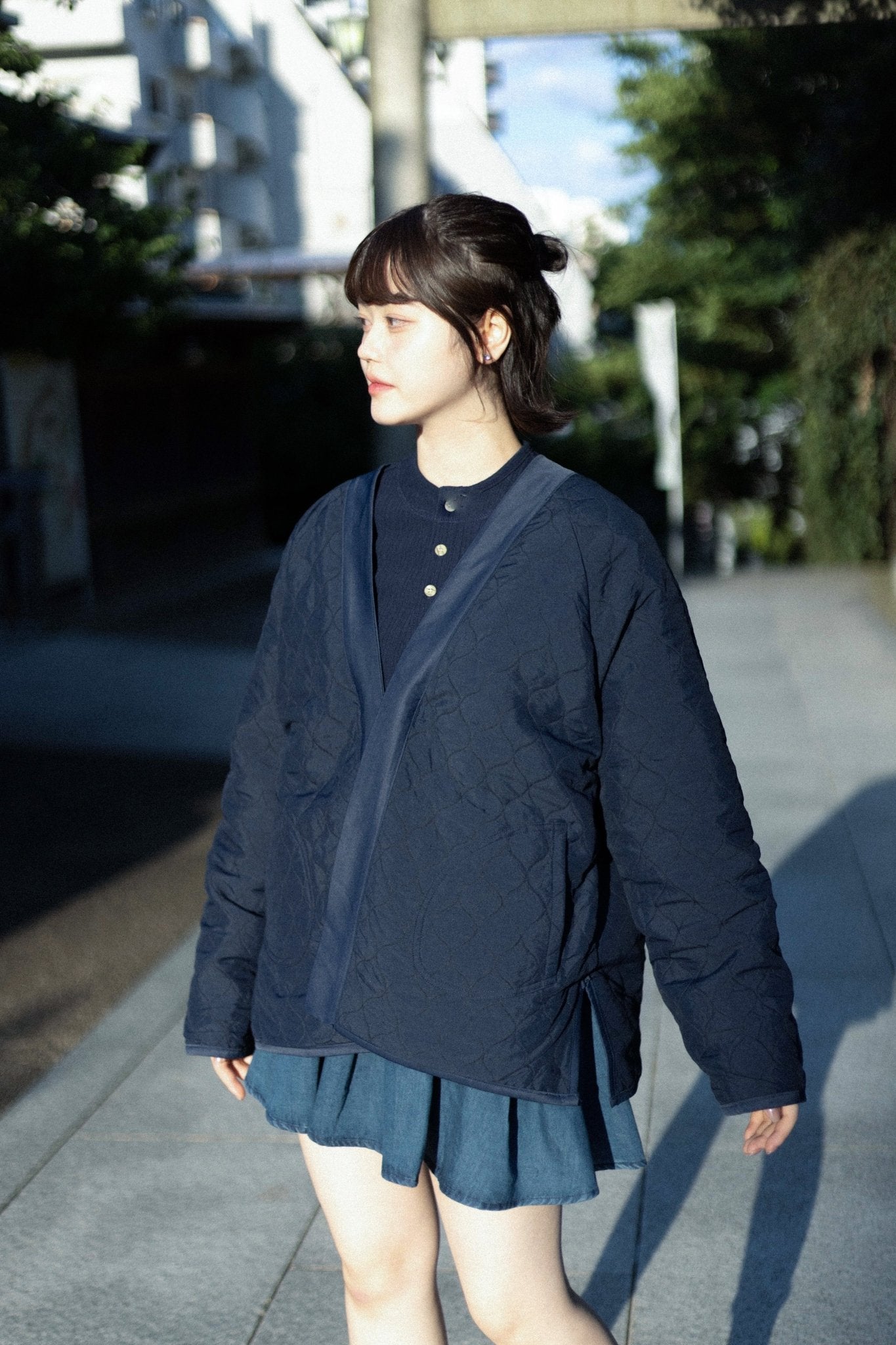 雙面すもう兎 Embroidery Reversible Kimono - Full House Denim & Workshop