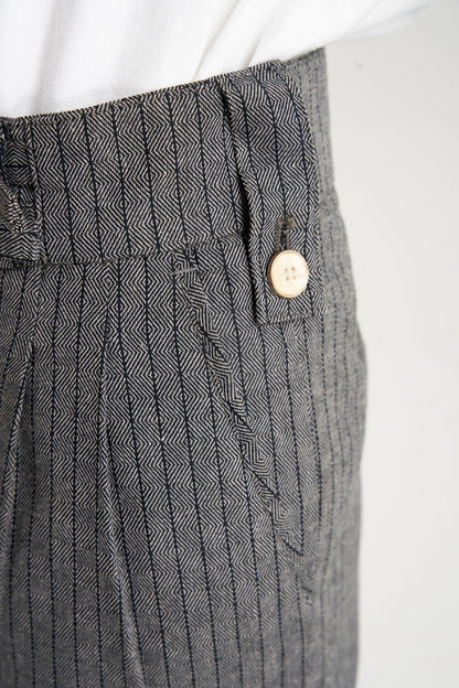 Greek Key Pattern Trousers - Full House Denim & Workshop