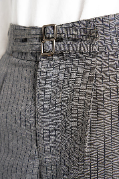 Greek Key Pattern Trousers - Full House Denim & Workshop