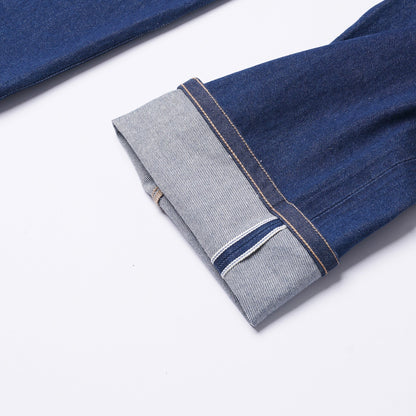 【訂製】H07 Indigo High - Rise 14oz. Straight Cut Jeans - Full House Denim & Workshop