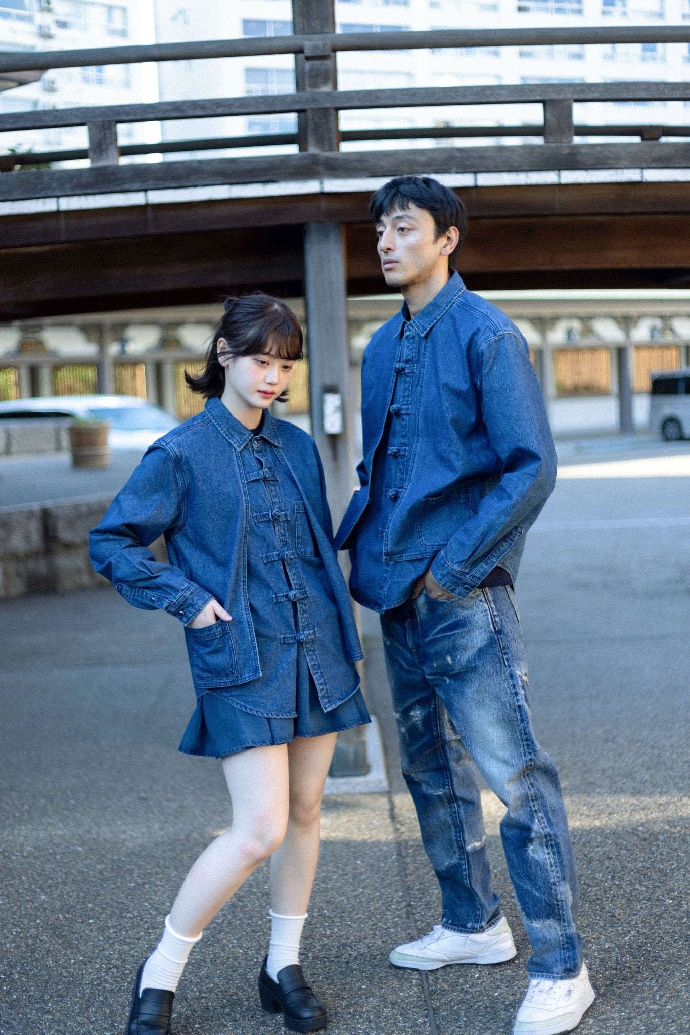 KF Layer Denim Shirt 鳥翼襟盤扣牛仔襯衫 - Full House Denim & Workshop