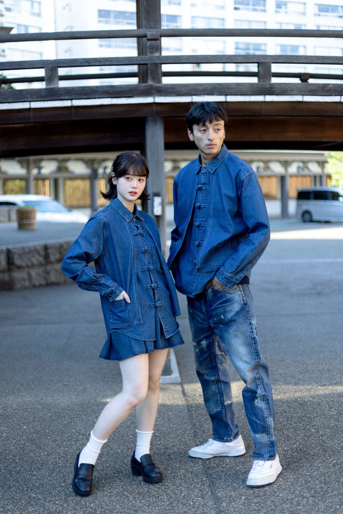 KF Layer Denim Shirt 鳥翼襟盤扣牛仔襯衫 - Full House Denim & Workshop