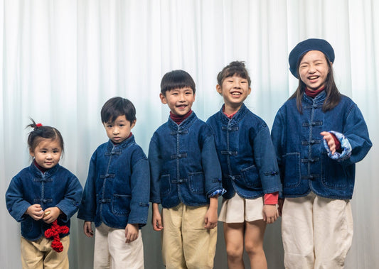 小童款【KIDS】Lazurite Washed Denim KF Jacket - Full House Denim & Workshop