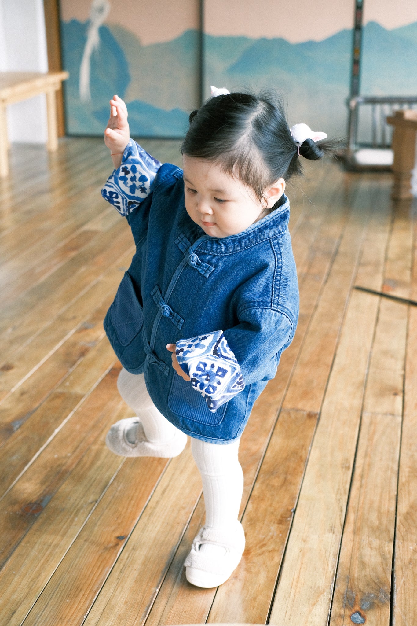 小童款【KIDS】Washed Indigo Kendo KF Jacket - Full House Denim & Workshop