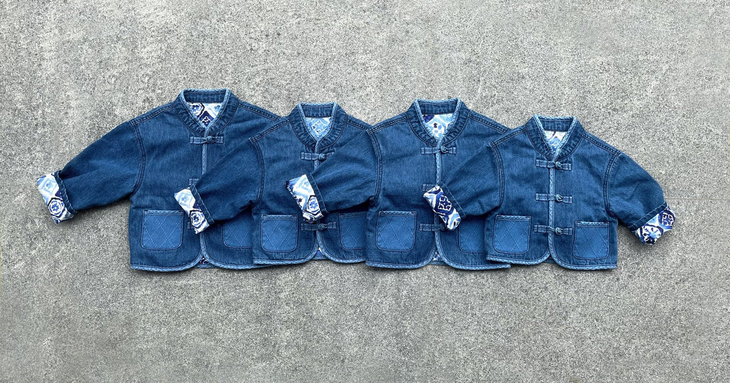 小童款【KIDS】Washed Indigo Kendo KF Jacket - Full House Denim & Workshop