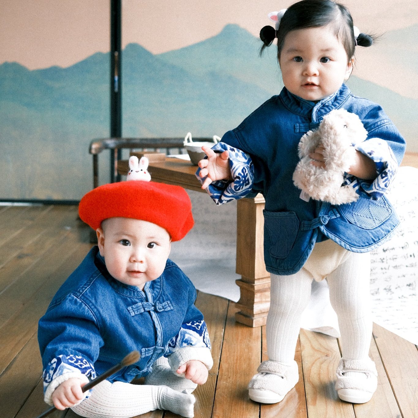 小童款【KIDS】Washed Indigo Kendo KF Jacket - Full House Denim & Workshop