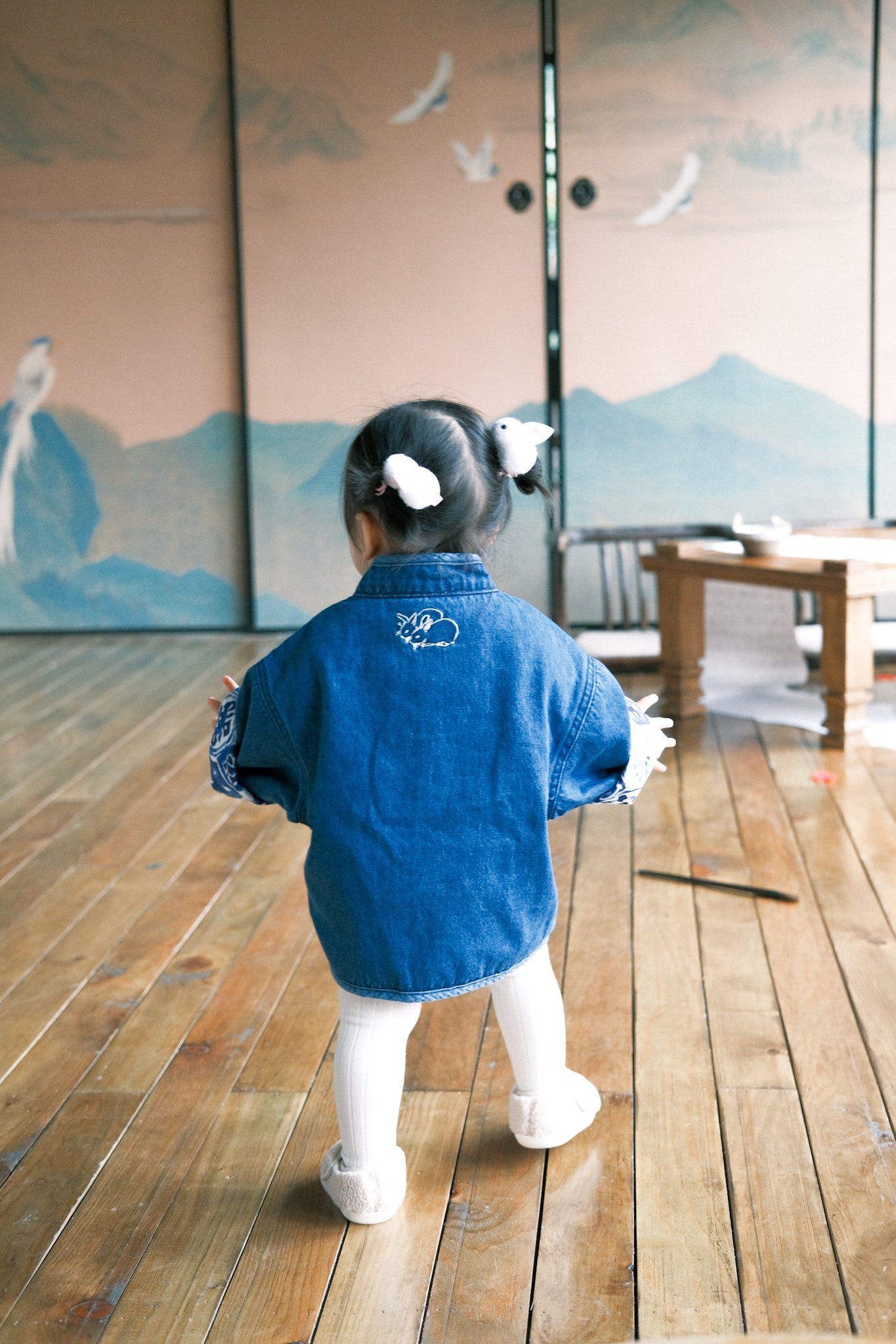 小童款【KIDS】Washed Indigo Kendo KF Jacket - Full House Denim & Workshop