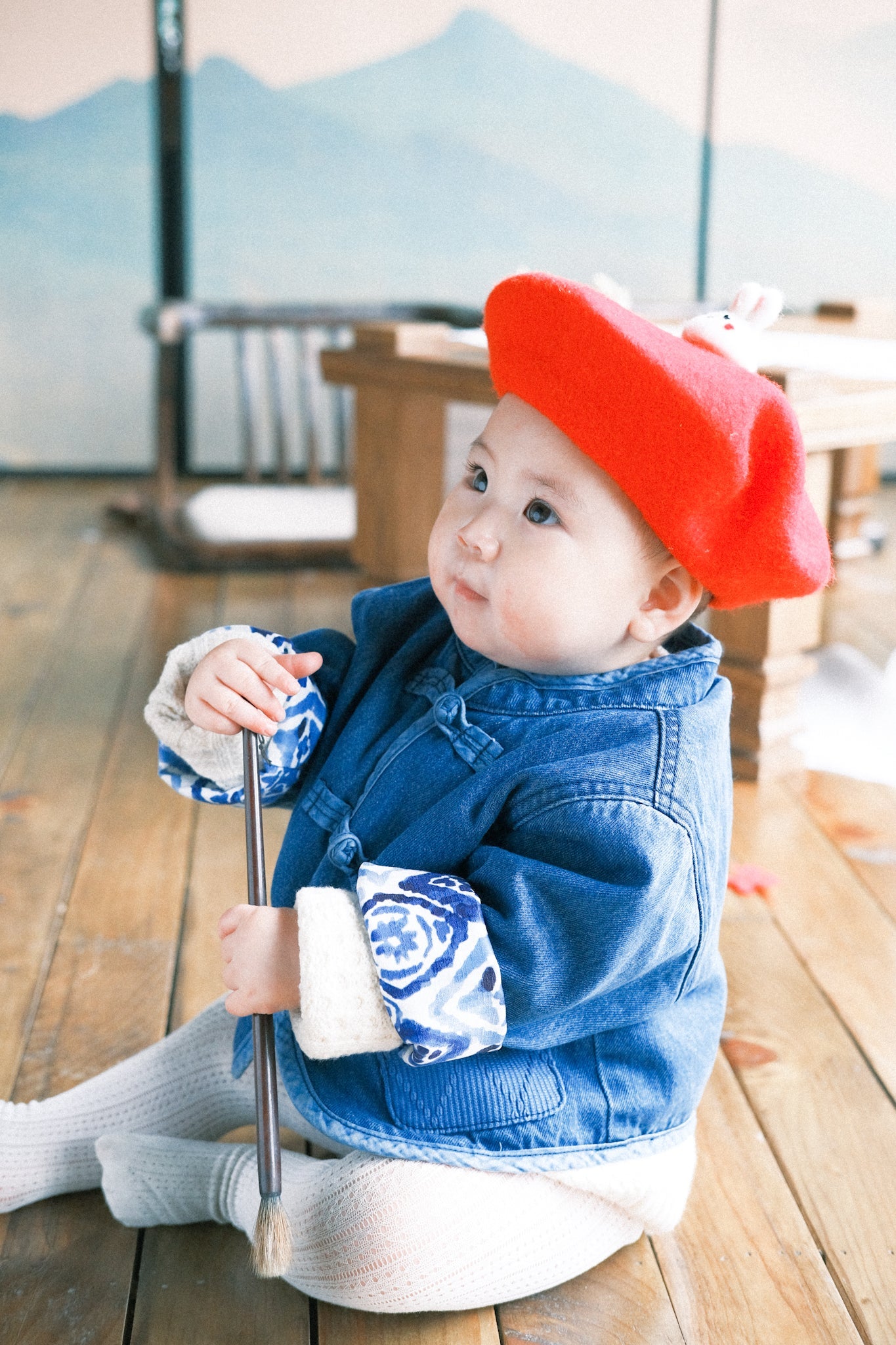 小童款【KIDS】Washed Indigo Kendo KF Jacket - Full House Denim & Workshop