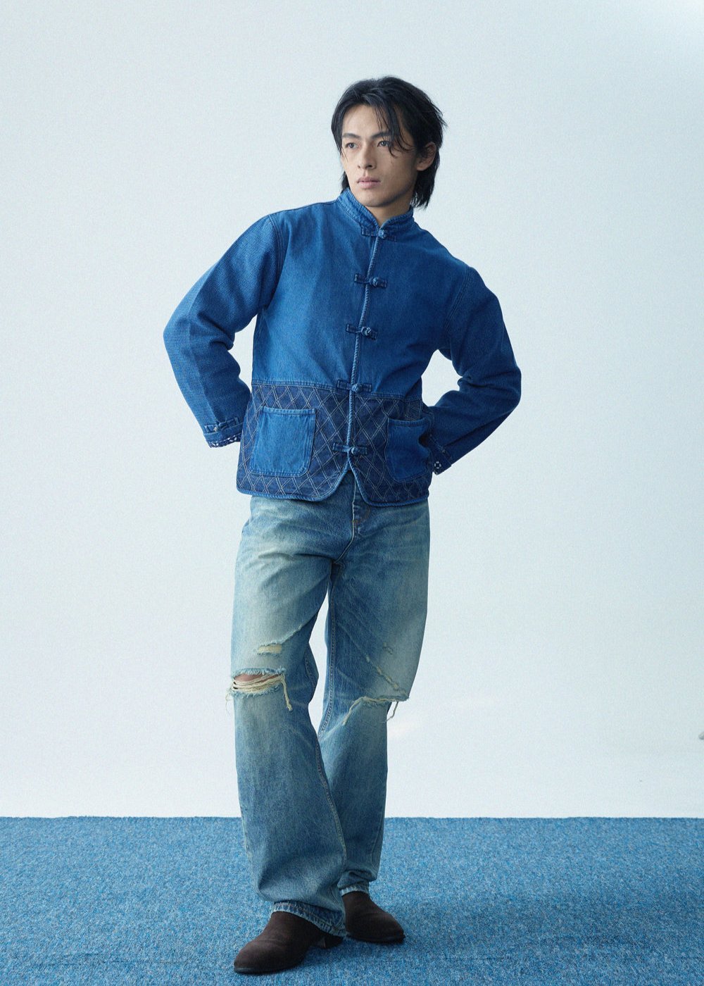 【紺碧瑠璃】Konpeki Kendo KF Jacket 男女同款 - Full House Denim & Workshop