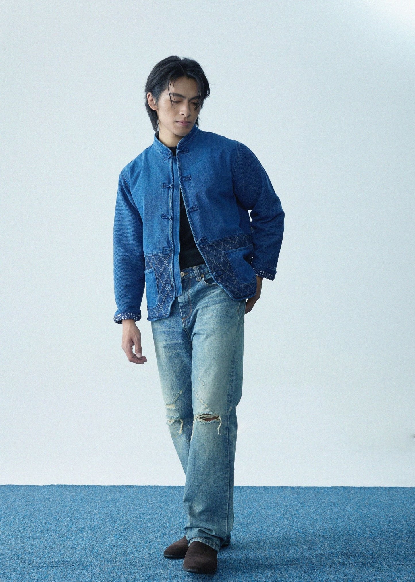 【紺碧瑠璃】Konpeki Kendo KF Jacket 男女同款 - Full House Denim & Workshop