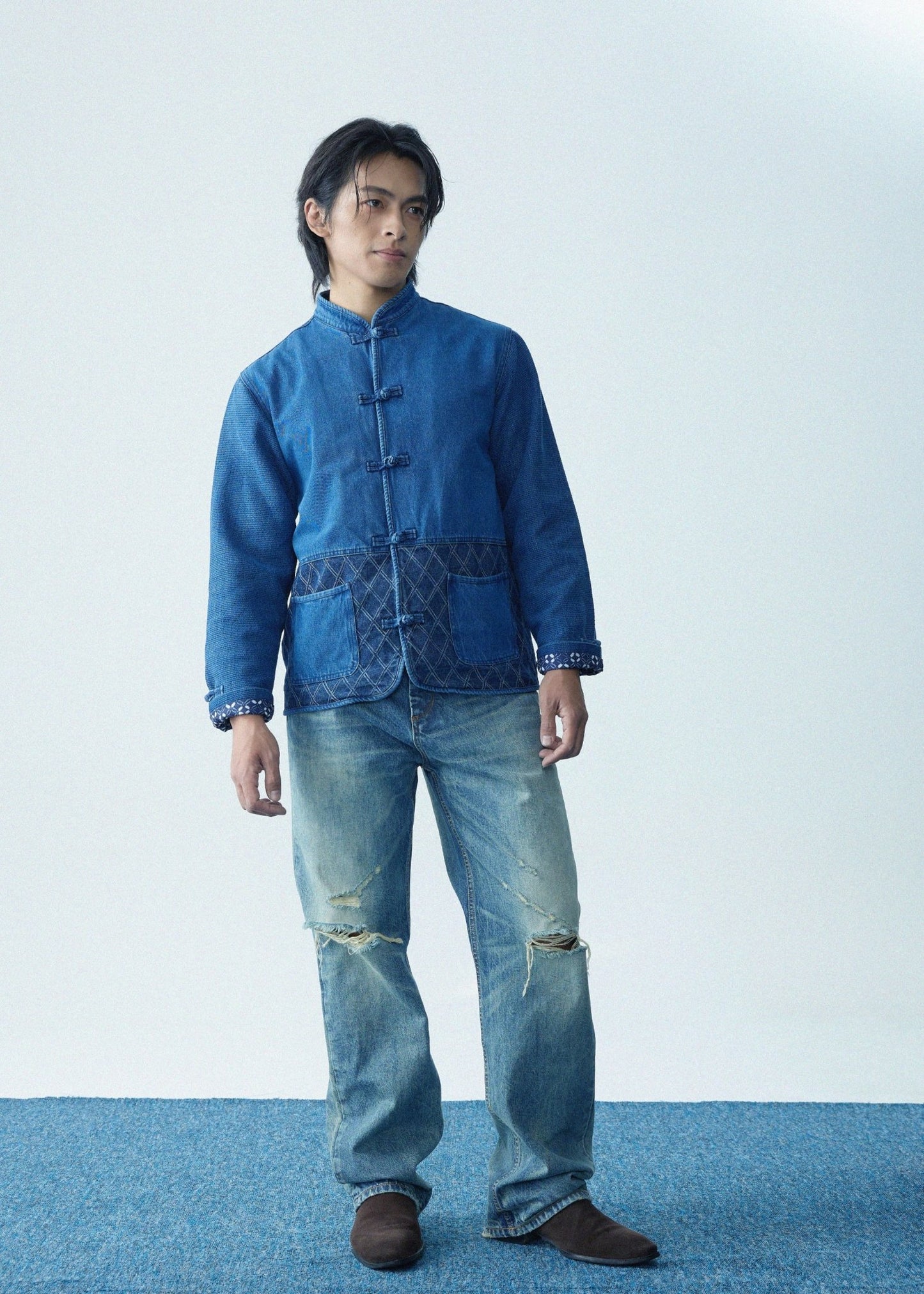 【紺碧瑠璃】Konpeki Kendo KF Jacket 男女同款 - Full House Denim & Workshop