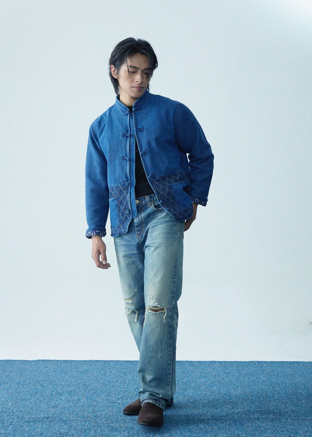 【紺碧瑠璃】Konpeki Kendo KF Jacket 男女同款 - Full House Denim & Workshop