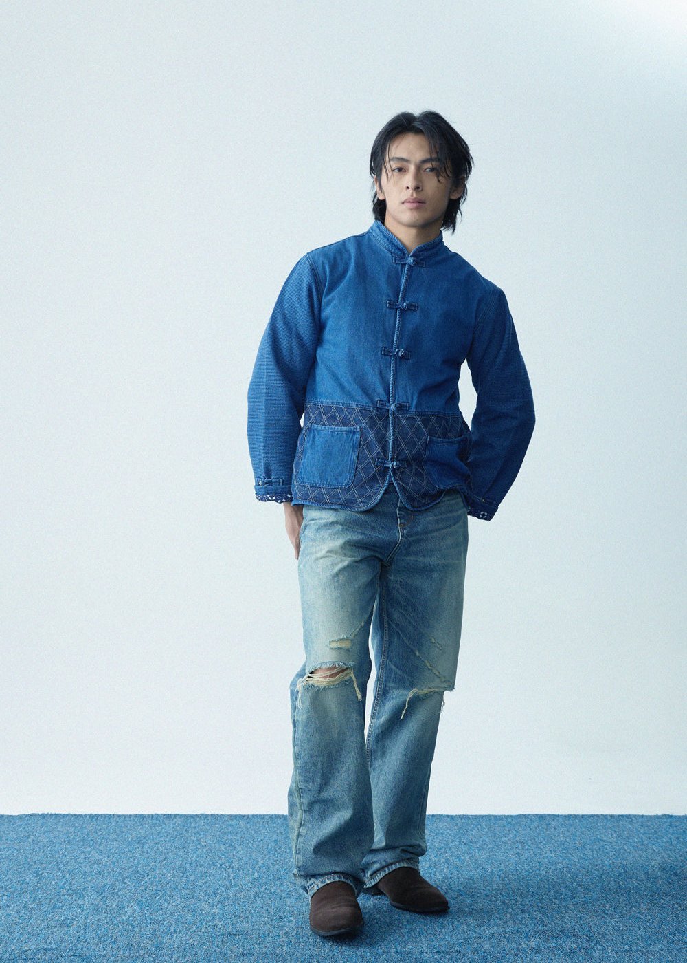 【紺碧瑠璃】Konpeki Kendo KF Jacket 男女同款 - Full House Denim & Workshop