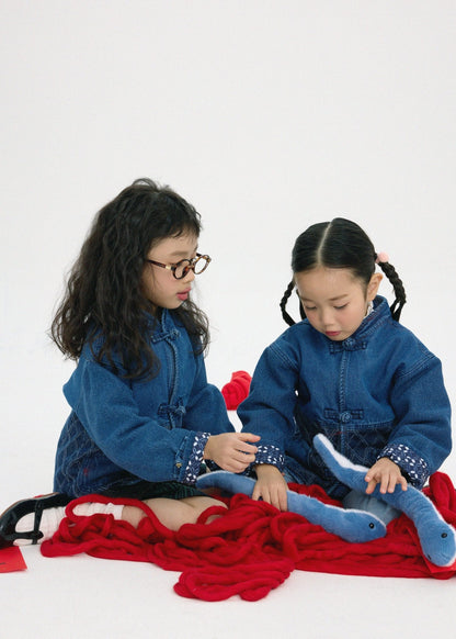 小童款【紺碧瑠璃】Konpeki Kendo KF Kids Jacket - Full House Denim & Workshop