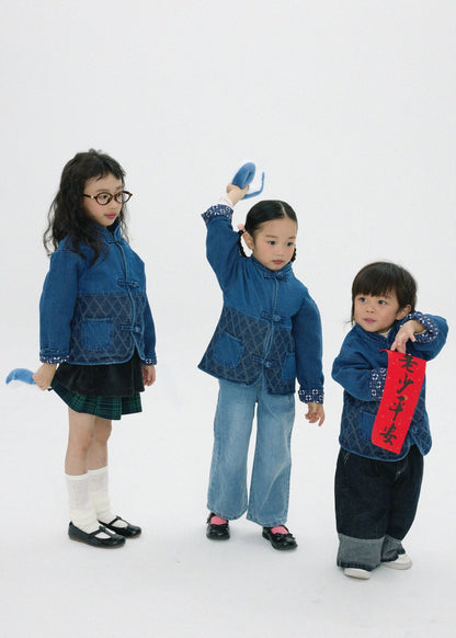 小童款【紺碧瑠璃】Konpeki Kendo KF Kids Jacket - Full House Denim & Workshop