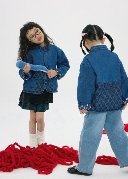 小童款【紺碧瑠璃】Konpeki Kendo KF Kids Jacket - Full House Denim & Workshop