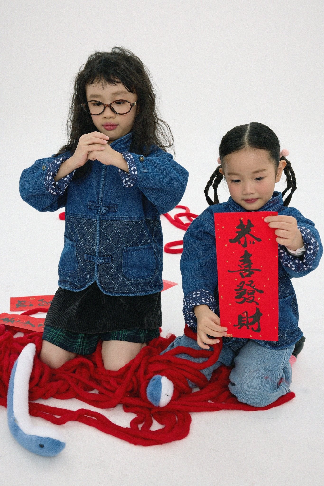 小童款【紺碧瑠璃】Konpeki Kendo KF Kids Jacket - Full House Denim & Workshop