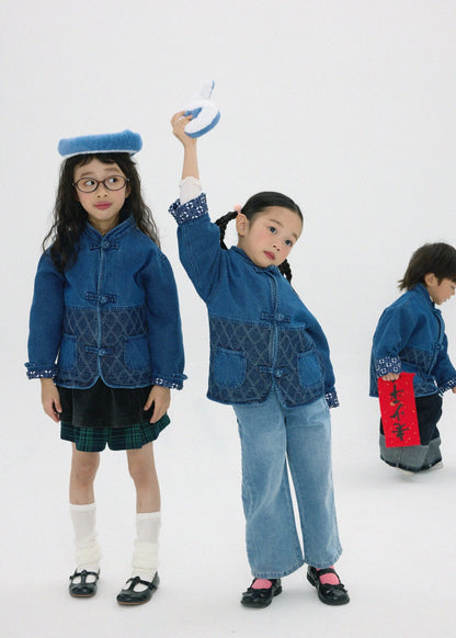 小童款【紺碧瑠璃】Konpeki Kendo KF Kids Jacket - Full House Denim & Workshop