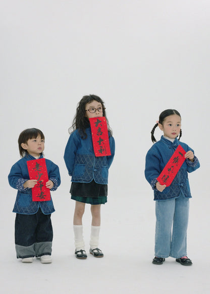 小童款【紺碧瑠璃】Konpeki Kendo KF Kids Jacket - Full House Denim & Workshop