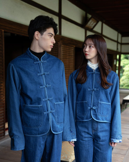 Lazurite Washed Denim KF Jacket【男女同款】 - Full House Denim & Workshop