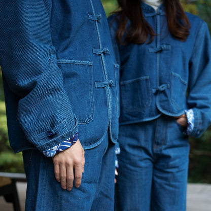 Lazurite Washed Denim KF Jacket【男女同款】 - Full House Denim & Workshop