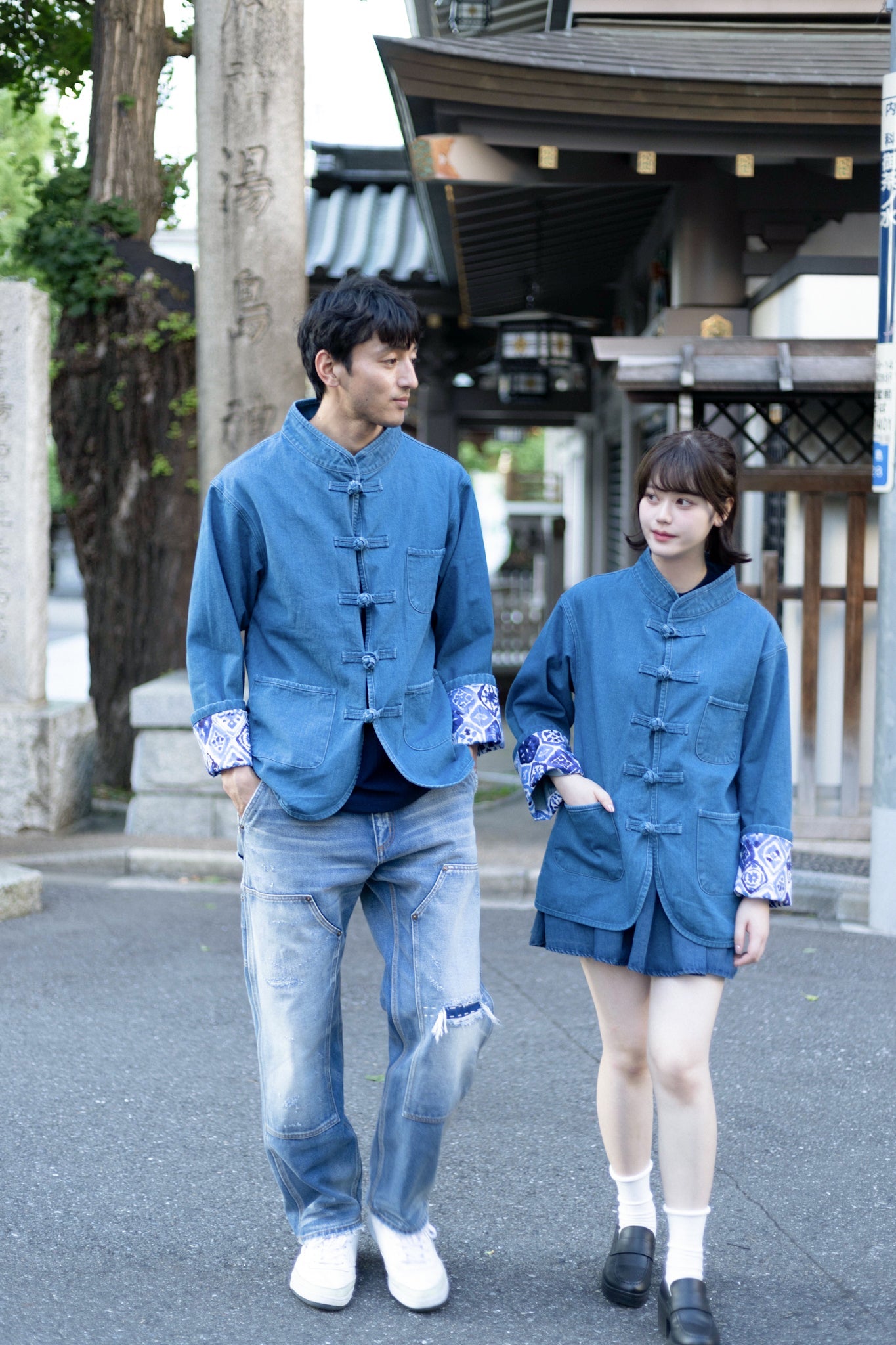 【露草色】Light Blue Washed Denim KF Jacket - Full House Denim & Workshop