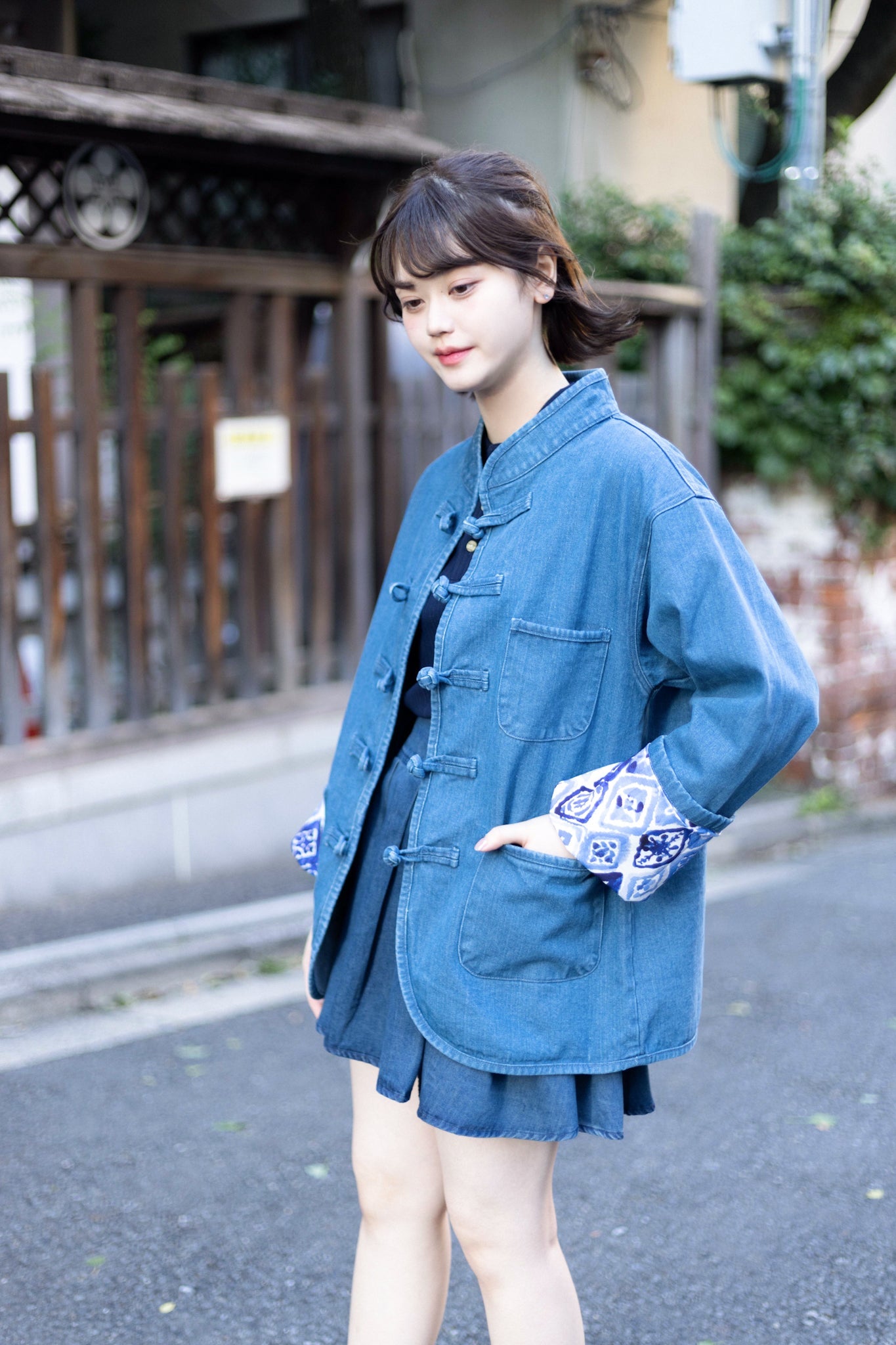 【露草色】Light Blue Washed Denim KF Jacket - Full House Denim & Workshop