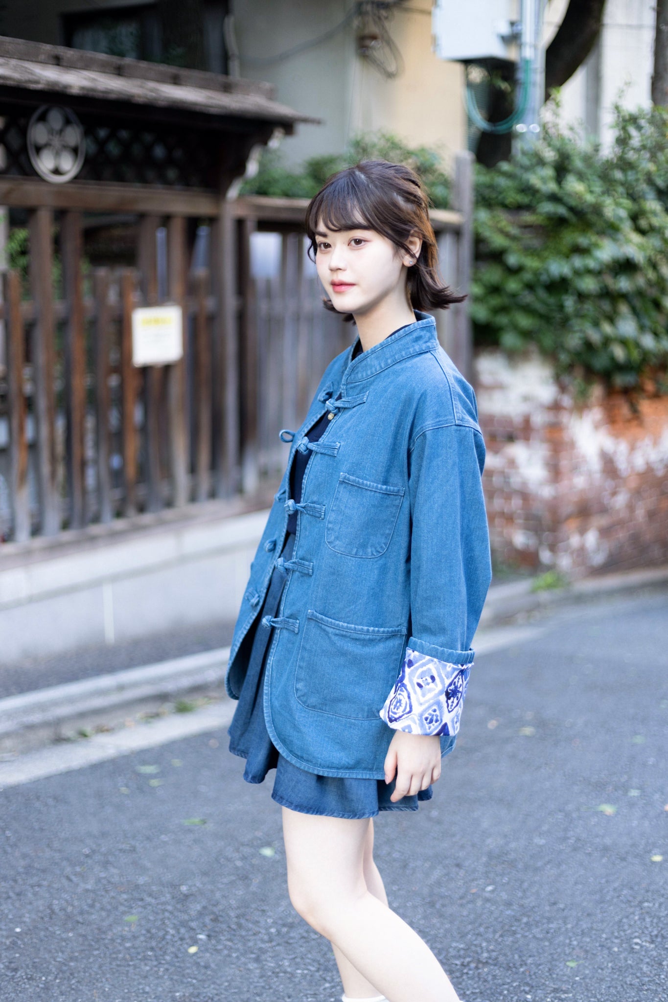 【露草色】Light Blue Washed Denim KF Jacket - Full House Denim & Workshop