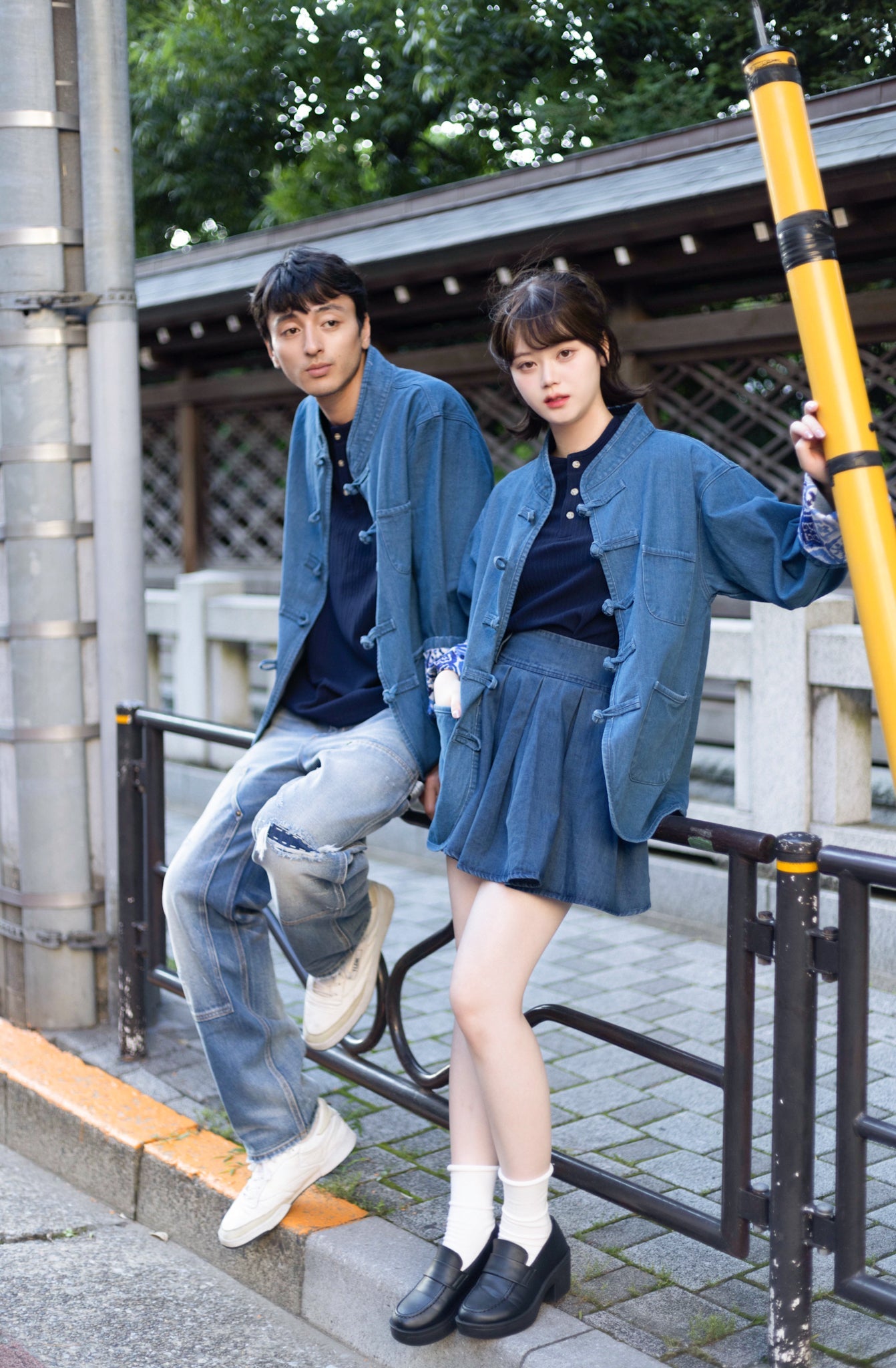 【露草色】Light Blue Washed Denim KF Jacket - Full House Denim & Workshop