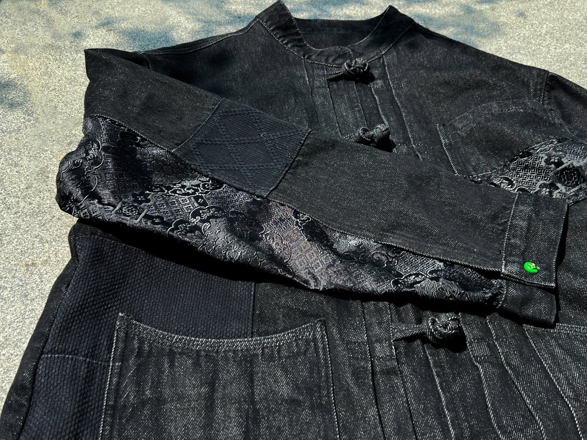 【Limited Edition】限定款 Dragon Embroidery Black Denim KF Jacket【撥雲】 - Full House Denim & Workshop