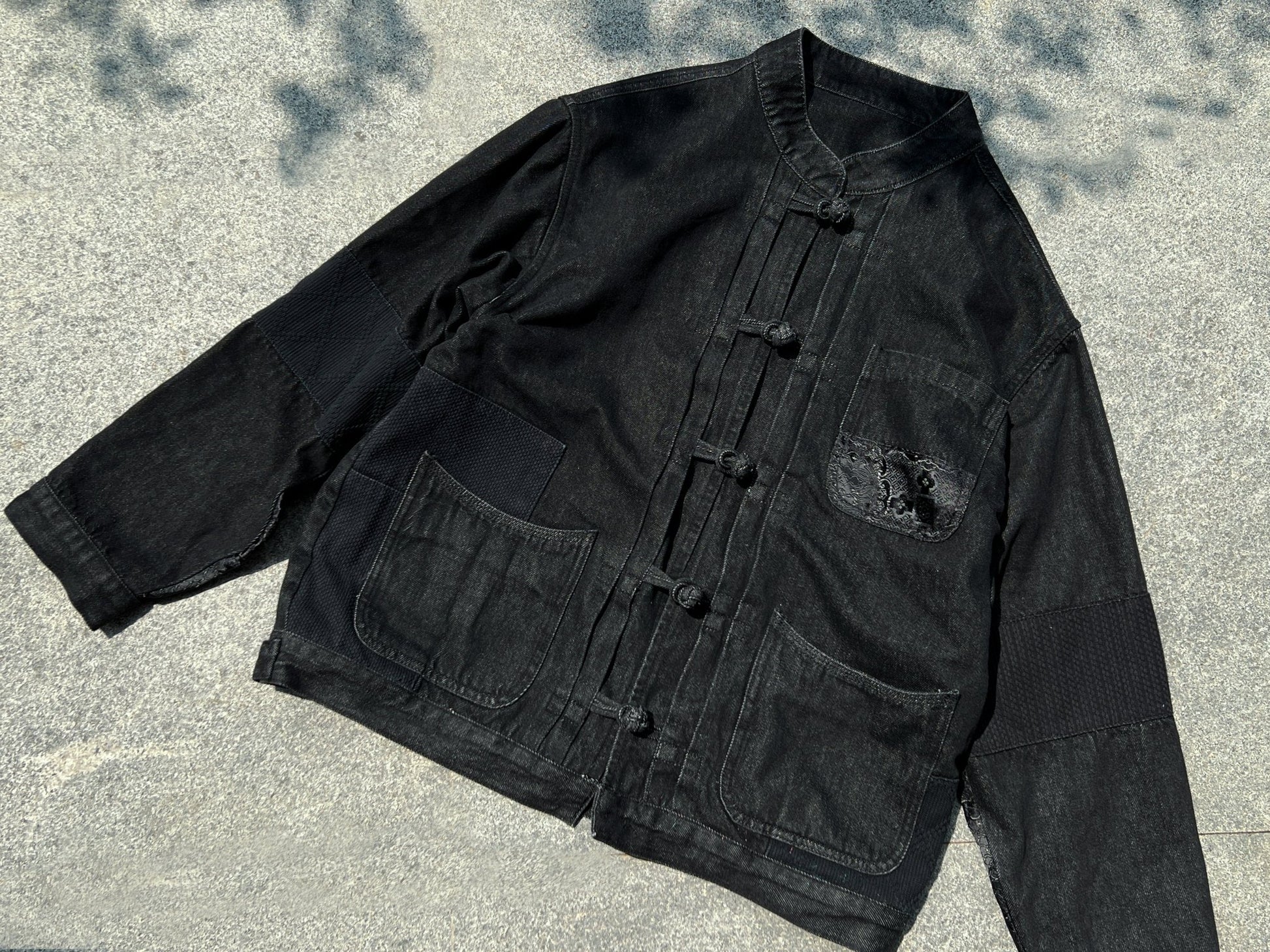 【Limited Edition】限定款 Dragon Embroidery Black Denim KF Jacket【撥雲】 - Full House Denim & Workshop