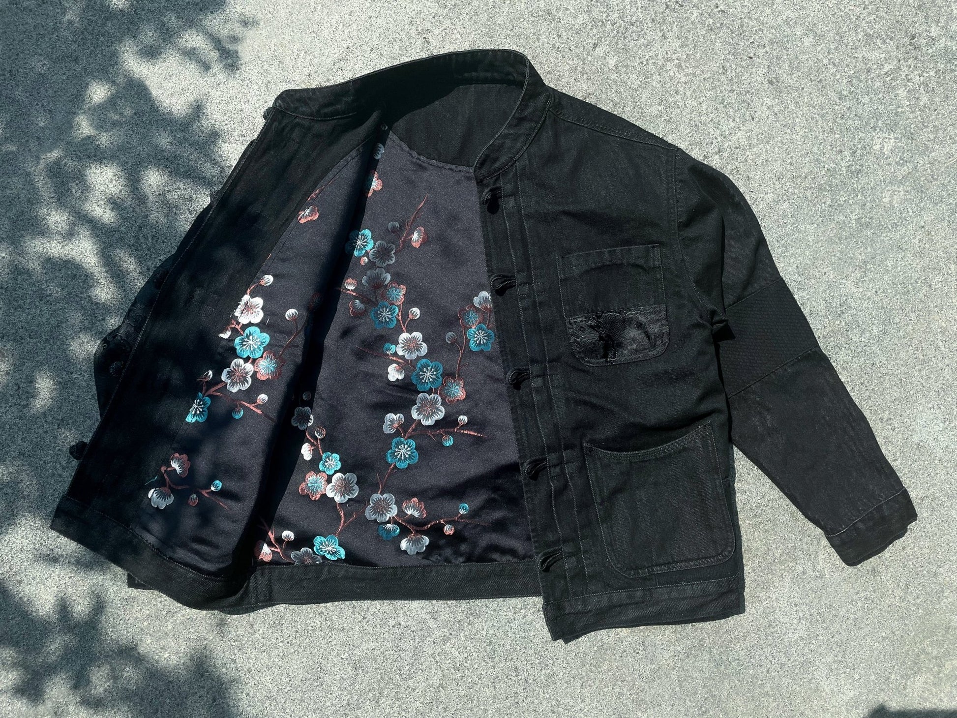 【Limited Edition】限定款 Dragon Embroidery Black Denim KF Jacket【撥雲】 - Full House Denim & Workshop