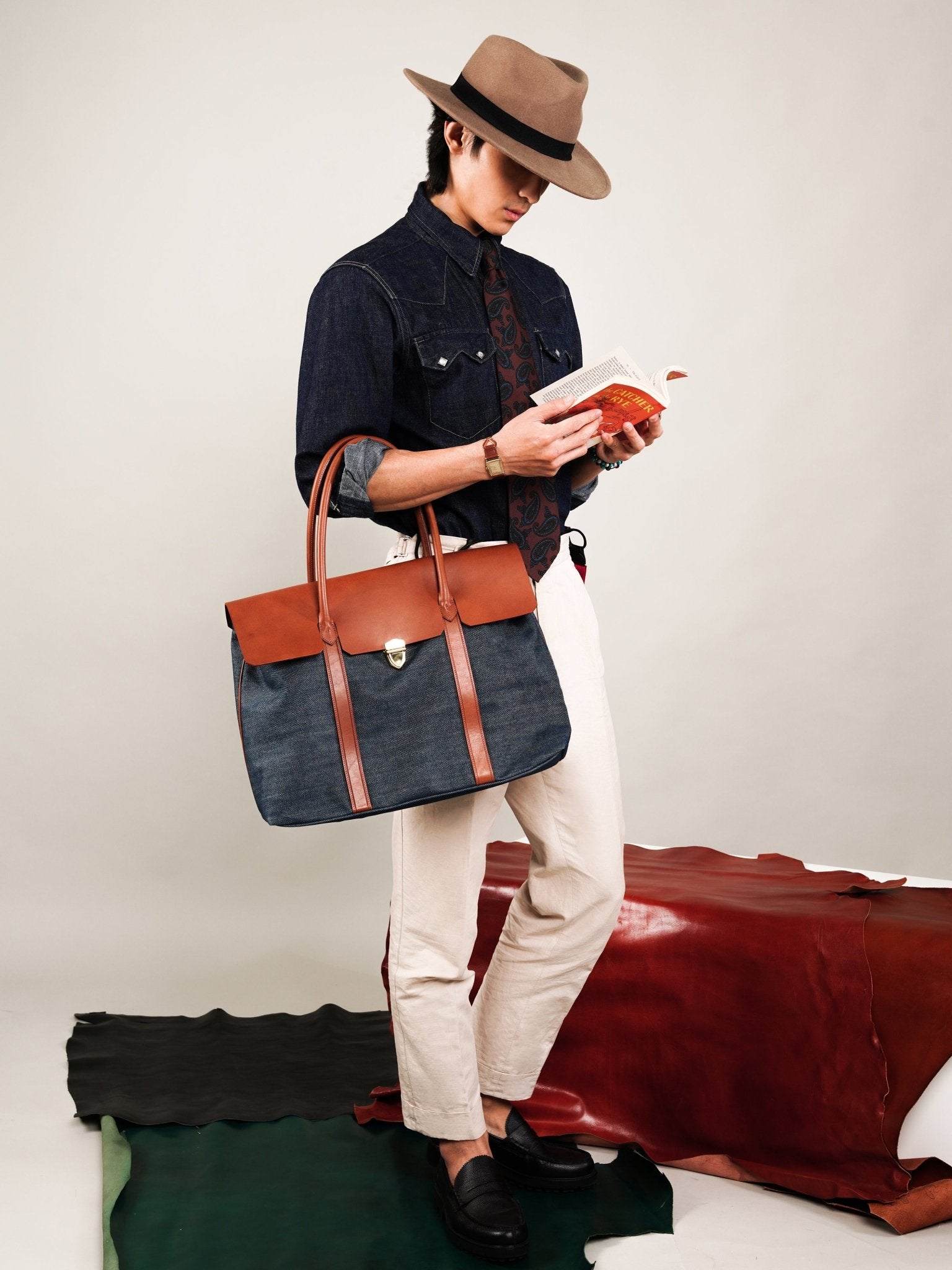 【感謝支持 已全數售罄】 Made In Eden x FHDW - Kaihara Japanese Denim Bag - Full House Denim & Workshop