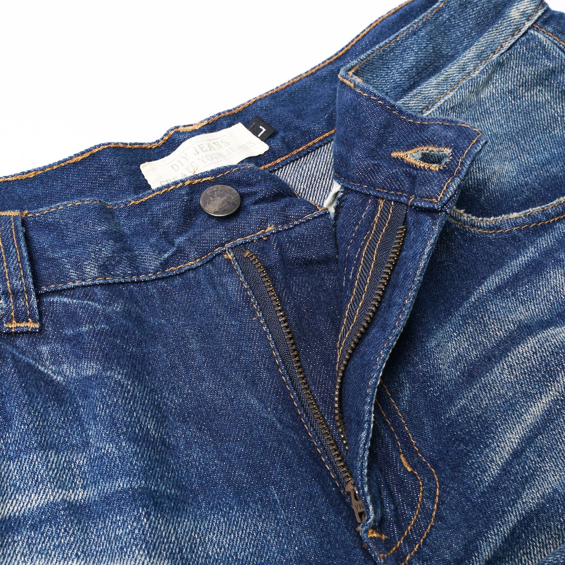 【訂製】No.1 13oz. Dirty Washed Damaged Jeans - Full House Denim & Workshop