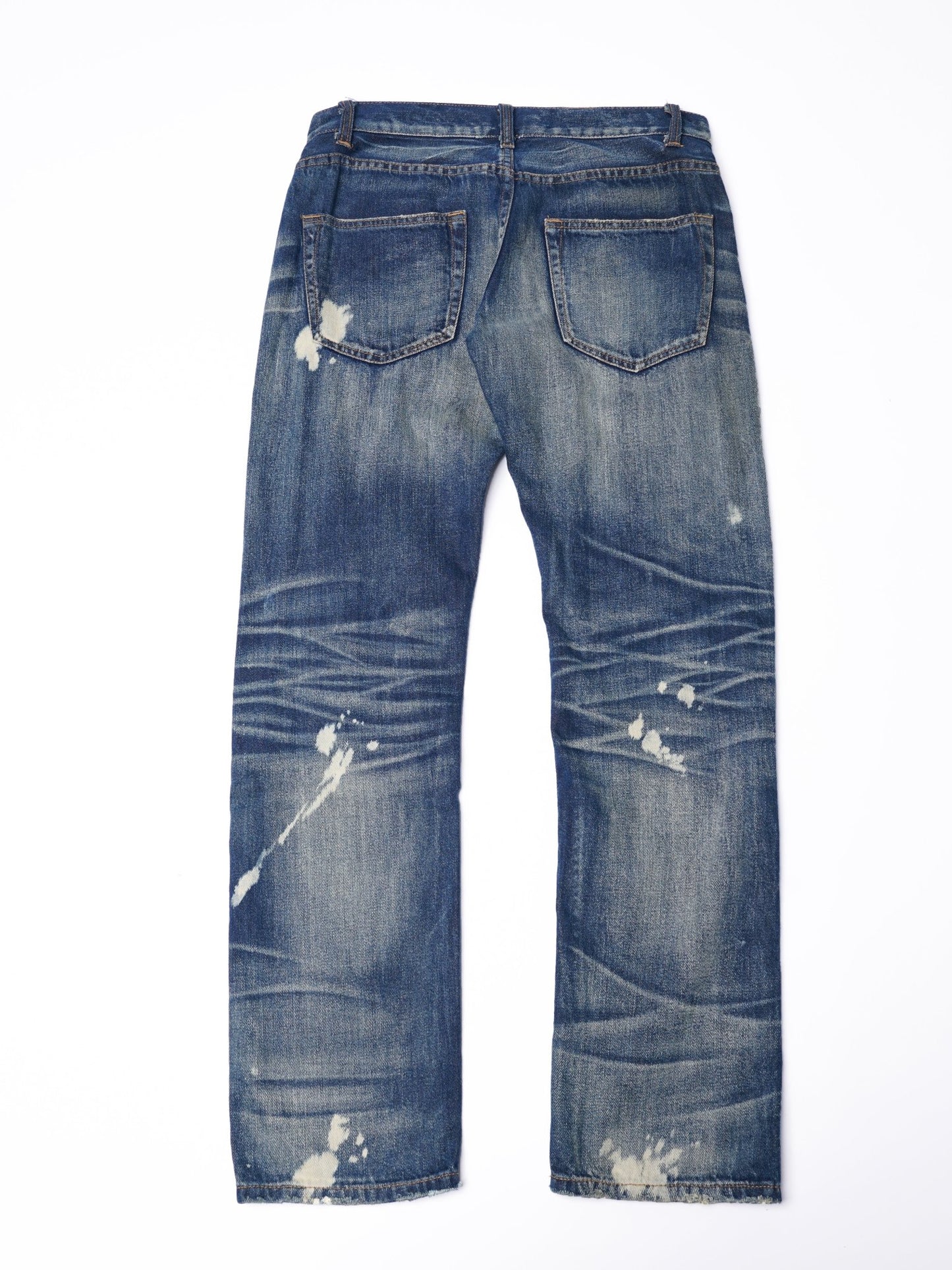 【訂製】No.1 13oz. Dirty Washed Damaged Jeans - Full House Denim & Workshop