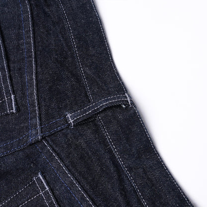 【訂製】No.21 Blue Black Dyed Unwashed Slim Fit Jeans - Full House Denim & Workshop